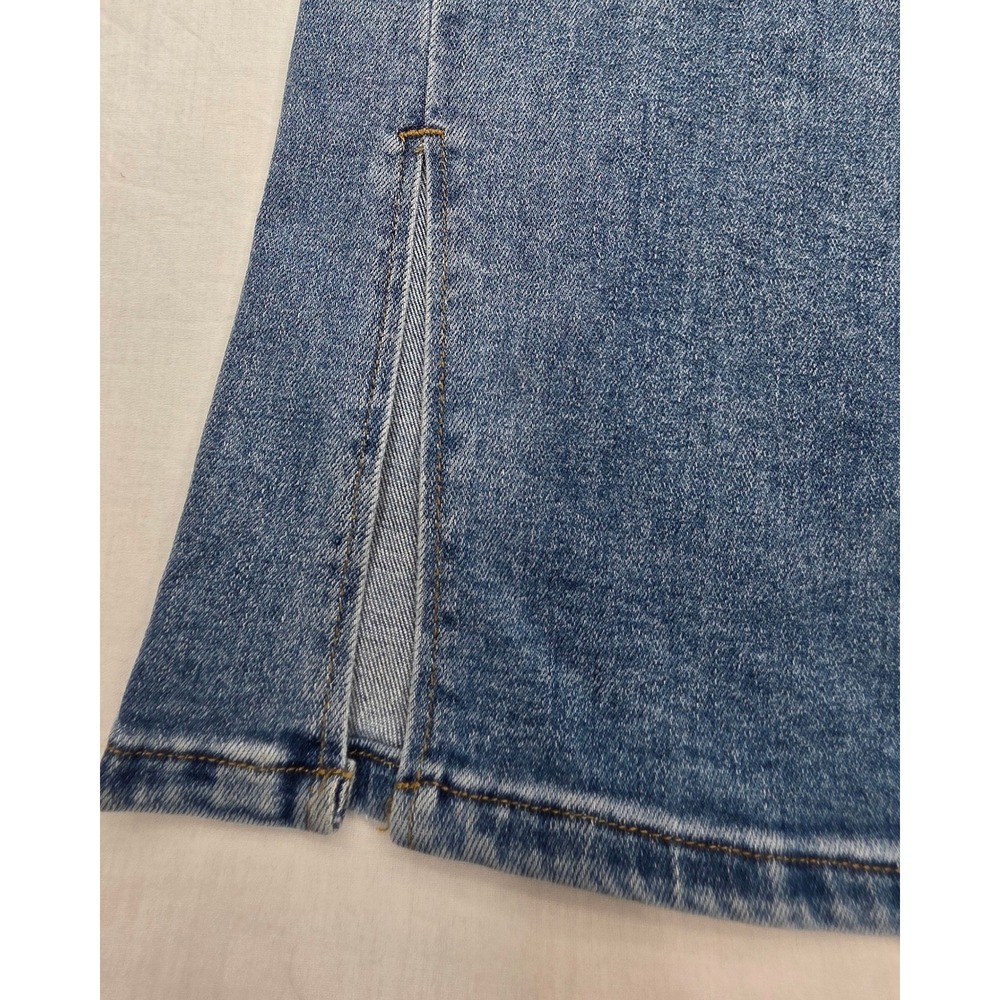 Vervet Leslie 90s Vintage Flare Jeans Distressed Blue Denim Size 25 NWT - Picture 2 of 10